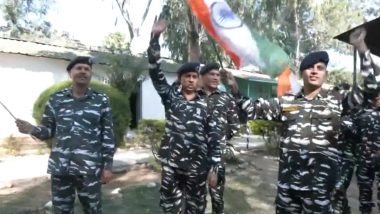 ICC World Cup 2023: CRPF Jawans Cheer for India’s Victory in Jammu and Kashmir Ahead of Ind vs Aus Finals (Watch Video)