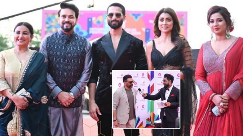 IFFI 2023 Opening Ceremony: I&B Minister Anurag Thakur, Sunny Deol, Madhuri Dixit Nene, Shahid Kapoor, Khushbu Sundar, Shriya Saran and Other Celebs Grace Red Carpet (View Pics)