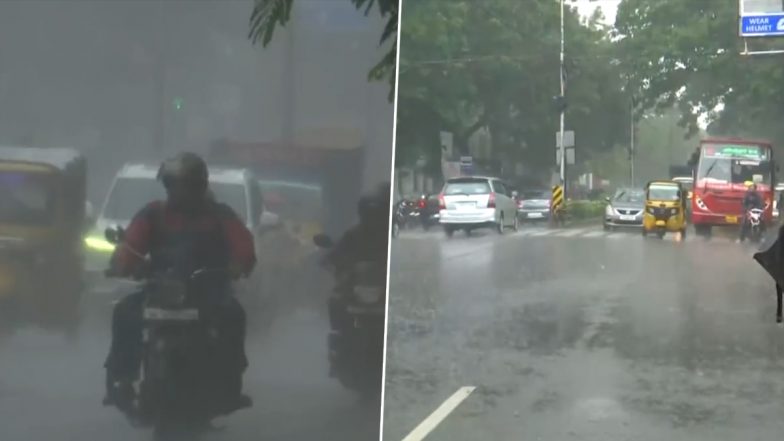 Chennai Rains Today Videos: Heavy Rain Lashes Parts of Tamil Nadu Capital, More Rainfall Expected