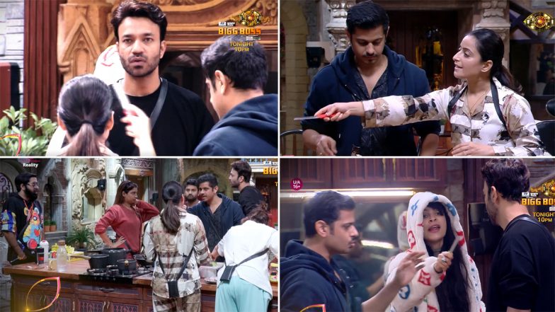 Bigg Boss 17 Promo: Aishwarya Sharma and Khanzaadi Engage in Massive Fight Over Kitchen Duties; GHKKPM Actress Yells 'Bhaad Mein Ja' (Watch Video)