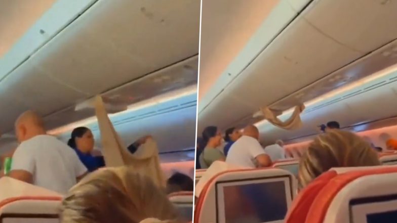 Air India Delhi-London Flight Suffers Cabin Leak From Overhead Storage, Videos Go Viral