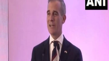 World News | US Envoy Eric Garcetti Holds Meeting with Chairman and CEO of US-India Strategic Forum