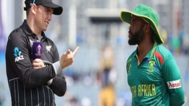 Sports News | CWC 2023: New Zealand Win Toss Opt to Bowl First Against South Africa