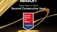 Business News | NeoSOFT Earns Second Consecutive 'Great Place to Work' Certification