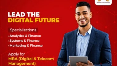 Business News | SIDTM Offers Its Coveted MBA in DTM with Three Specializations Via SNAP 2023; Applications Close on 23rd November 2023