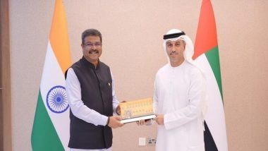 India News | India, UAE Education Ministers Sign MoU to Strengthen Existing Educational Cooperation, Facilitating Student and Faculty Mobility