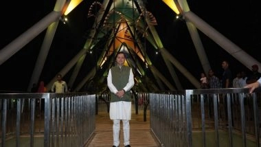 India News | CM Dhami Visits Ahmedabad's Atal Foot Over Bridge, Asks Officials to Explore Possibility of Something Similar in Uttarakhand