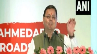 India News | In Pitch to Investors at Ahmedabad Roadshow, CM Dhami Likens Uttarakhand with Sanatan