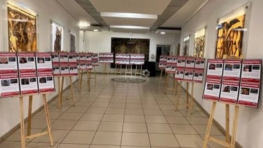 World News | Delhi: Israel Embassy Displays Posters of Citizens Held Hostage by Hamas