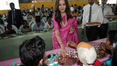 Entertainment News | Nita Ambani Serves Food to 3000 Underprivileged Children During 'Anna Seva' on 60th Birthday