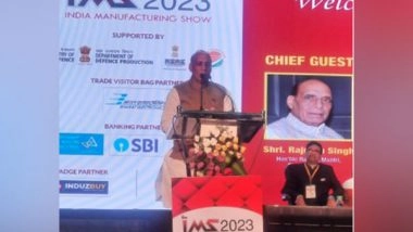 Business News | Rajnath Singh Inaugurates 'India Manufacturing Show' in Bengaluru