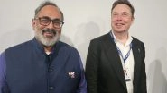 World News | Elon Musk's Son Has 'Chandrashekar' as Middle Name, Reveals Union Minister After Meeting Tesla CEO at AI Summit