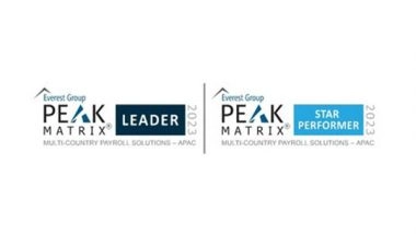 Business News | Ramco Systems Recognized a 'Leader' and a 'Star Performer' in Everest Group's Multi-Country Payroll Solutions PEAK Matrix Assessment 2023 for APAC