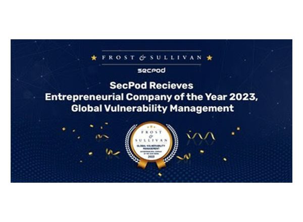 Business News | Frost and Sullivan Recognizes SecPod as Entrepreneurial Company of the Year 2023, Global Vulnerability Management