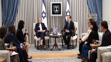 World News | Israel President Meets Envoys of Countries Whose Nationals Were Taken Hostage by Hamas
