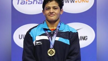 Business News | Chandigarh University's Reetika Hooda Scripts History; Becomes the First-ever U-23 Woman Wrestling World Champion from India