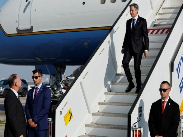 World News | US State Secretary Antony Blinken Lands in Tel Aviv Amid Israel-Hamas Conflict - Vimarsana News