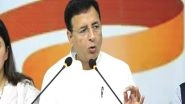 India News | Congress Leader Randeep Surjewala Accuses MP Govt of Covering Up Patwari Recruitment Scam