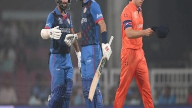Sports News | CWC 2023: Afghanistan Leapfrogs Pakistan to Take Step Closer Towards Semi-final After 7-wicket Win over Netherlands