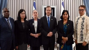 World News | Israeli President Meets with Envoys Whose Citizens Were Murdered and Abducted by Hamas