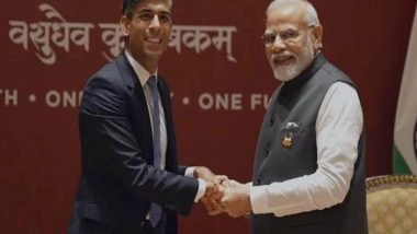 World News | PM Modi Speaks with Rishi Sunak, Discusses Need for Peace, Stability in West Asia