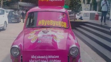 India News | Telangana: Congress Brands Pink Car as Symbol of BRS Scams