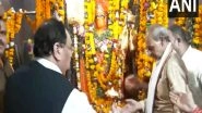 India News | Madhya Pradesh: BJP President JP Nadda Offers Prayers at Chirahula Temple in Rewa