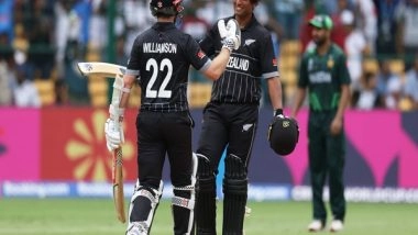 Sports News | New Zealand Set Huge 402-run Target for Pakistan; Williamson, Rachin Ravindra Shine with Bat