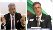 World News | Israeli Foreign Minister Thanks Jaishankar for India's Support Amid War on Hamas