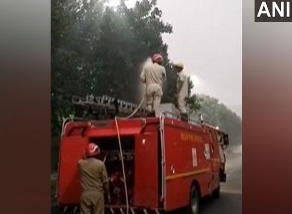 India News | Delhi Fire Services Starts Spraying Water to Curb Pollution