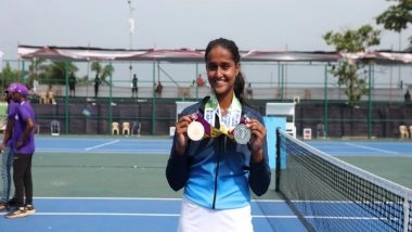 Sports News | National Games: Asiad Gold Medallists Palak Gulia, Rutuja Bhosale, and Angad Vir Bajwa Add Second Gold to Their Tally