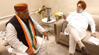 India News | Rajasthan: Former BJP MP Joins Congress Ahead of Assembly Polls