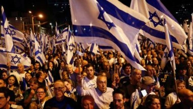 World News | Israeli Families Hold Protests in Tel Aviv, Seek Greater Action for Release of Hostages