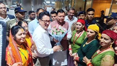 India News | CM Pushkar Singh Dhami Reaches Mumbai's for Road Show Following 'Uttarakhand Global Investors Summit-2023'