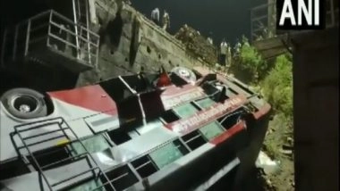 India News | Rajasthan: Four Killed, 34 Injured After Bus Falls on Railway Track