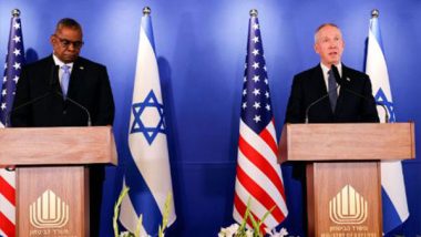 World News | US Defence Secretary Speaks with Israeli Counterpart, Receive Updates on Gaza Operations