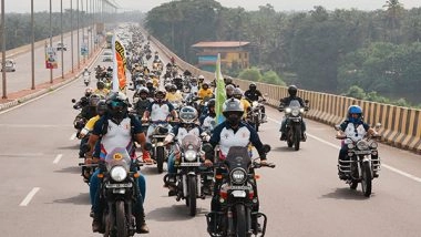 Sports News | Bike Rally Urges Goans to Come to Watch National Games Action in Large Numbers