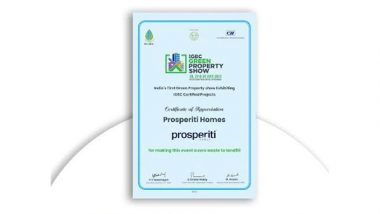 Business News | Prosperiti Homes: Hyderabad's 1st Sustainable Homes, EKAM