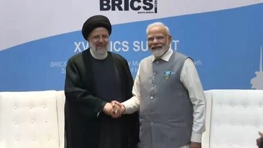 World News | PM Modi Discusses Israel-Hamas War with Iranian President Raisi, Emphasises Need for Peace, Humanitarian Aid