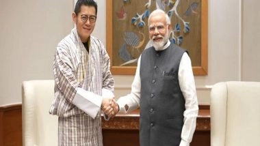 World News | King of Bhutan, Jigme Khesar Namgyel Wangchuck Meets PM Modi in Delhi