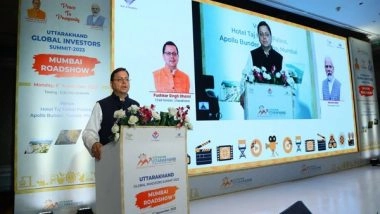 India News | Uttarakhand CM Dhami Participates in Roadshow in Mumbai Ahead of Investor Summit