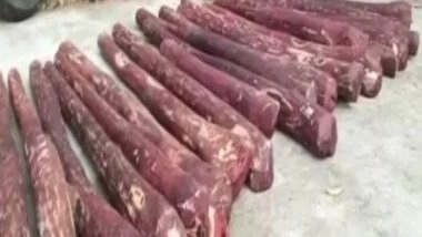 India News | AP Police Seize Red Sandal Logs in Tirupathi, Arrest Five Interstate Smugglers