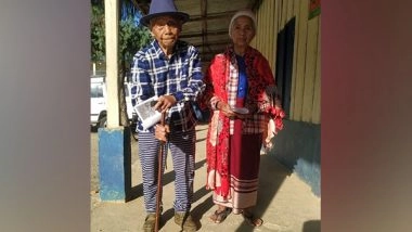 India News | Mizoram Polls: Centenarian Cast His Vote Along with 86-year-old Wife
