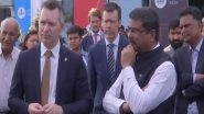 World News | Dharmendra Pradhan, His Australian Counterpart Visit GIFT City in Gujarat