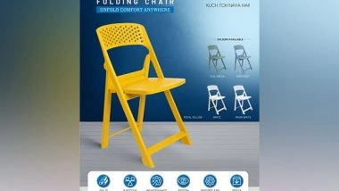 Business News | ITALICA Unveils India's First Fully Plastic Folding Chair - Phoenix Folding Chair