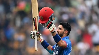 Sports News | Ibrahim Zadran's Century, Rashid's Blistering Knock Powers Afghanistan to 291/5 Against Australia