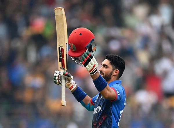 Sports News | Ibrahim Zadran's Century, Rashid's Blistering Knock Powers Afghanistan to 291/5 Against Australia