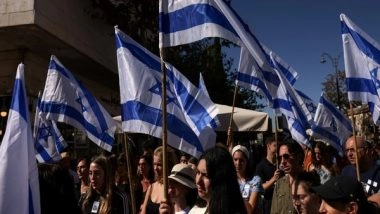 World News | Israelis Hold a 'minute of Silence' for Victims of October 7 Massacre