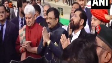 India News | J-K LG, Maharashtra CM Shinde Unveil Statue of Chhatrapati Shivaji Maharaj at Kupwara