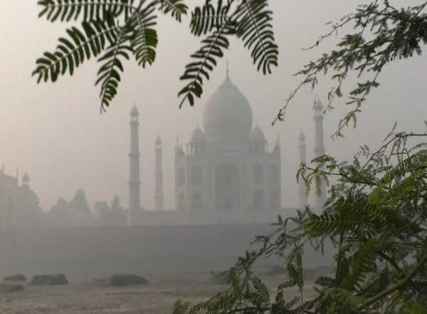 India News | Tourists Disappointed as Taj Mahal Disappears in Thick Blanket of Smog